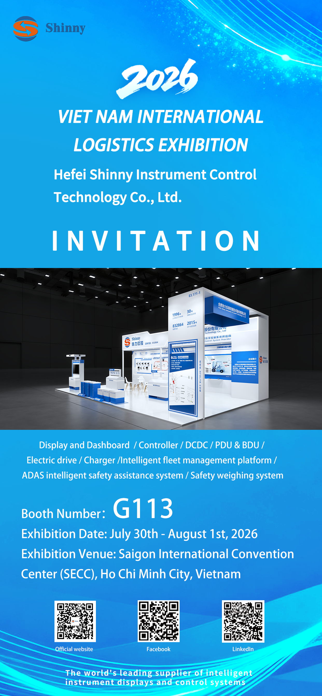 Latest company news about Shinny Instrumentation invites you to attend the 2026 Vietnam International Logistics Exhibition (VILOG)